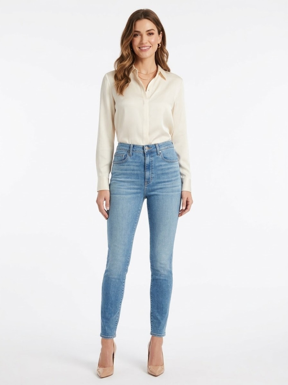 Veronica Beard Kate Skinny High Rise Jeans Women’s Size 30 Blue Wash Beacon